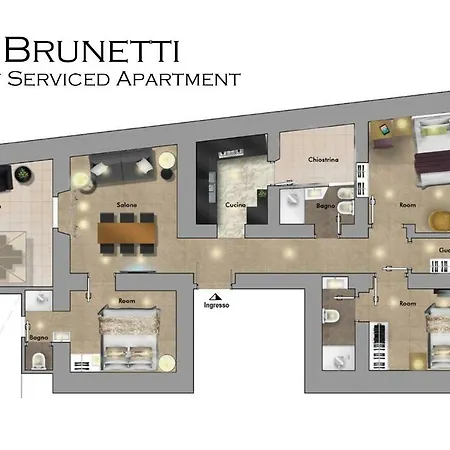 The Brunetti - Luxury Serviced Appartamento *
